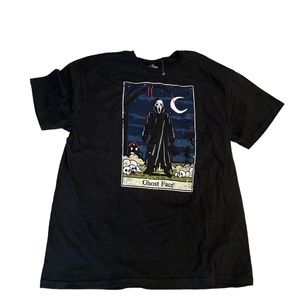 Mens nwot Halloween ghost face canvas, T-shirt, XL
